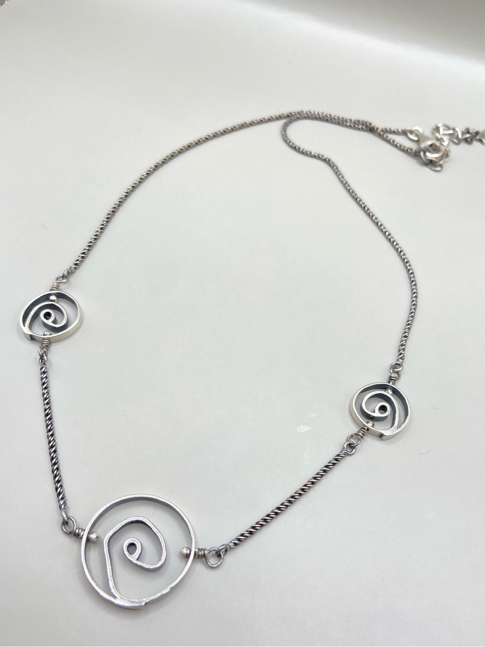 Silpada Sterling Circle Swirl Necklace